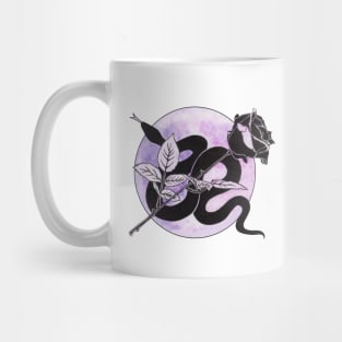 Cosmic Snake and Rose Mug